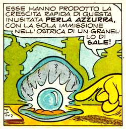 [... questa inusitata perla azzurra...]